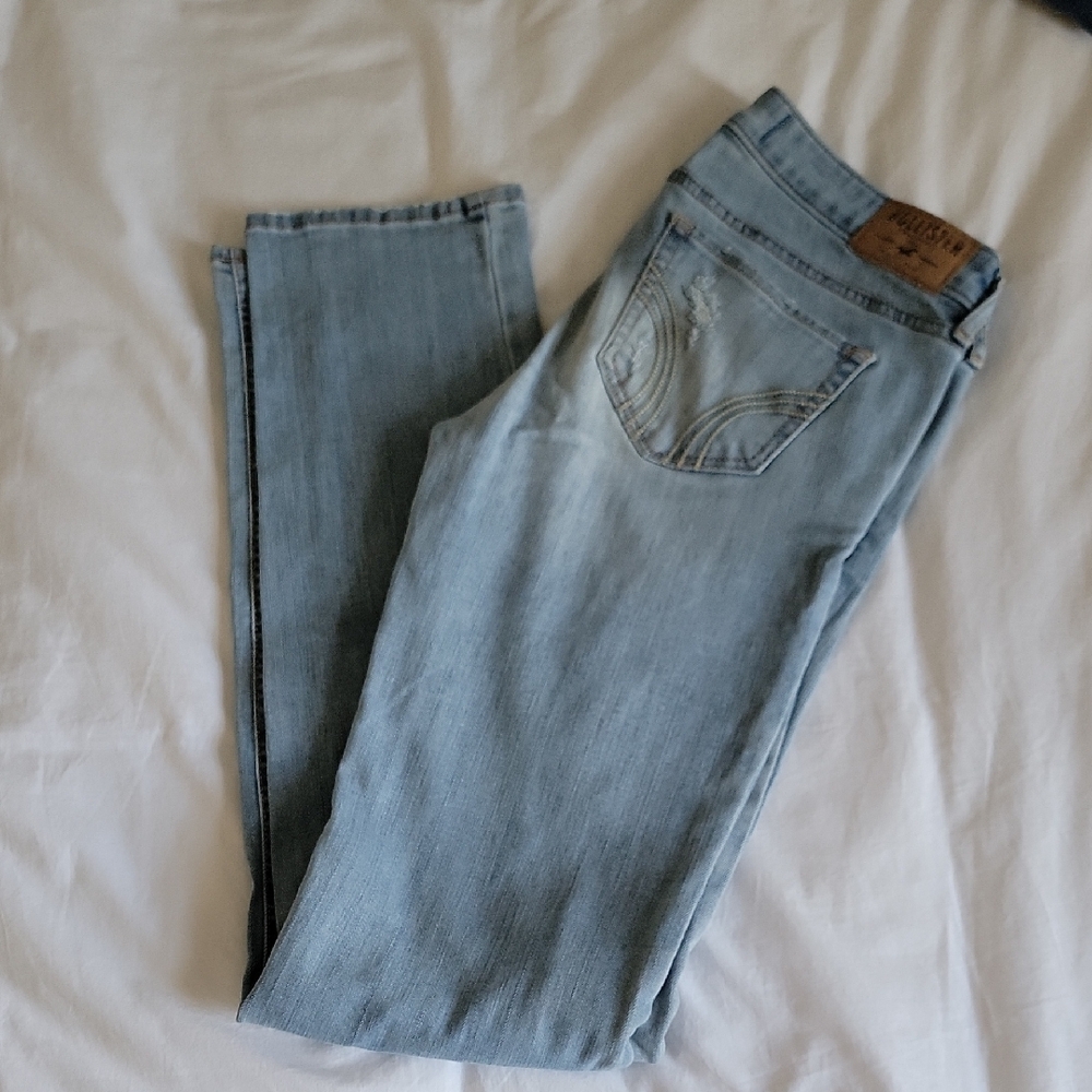 Hollister Women's Light Blue Straight Leg